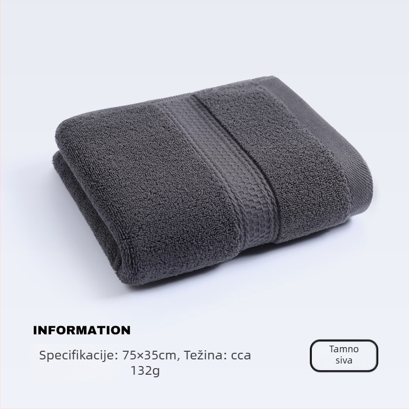 Krpa za lice od 100% pamuka, 120–140 g, Plain Weave, 32 Count vlakna
