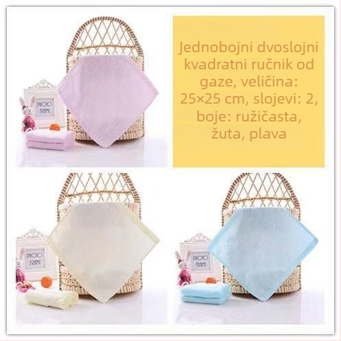 10 pakiranje 100% pamuka dvostruko gaze maramice za bebe, maramice za slinice, novorođenčad, 150D vlakno