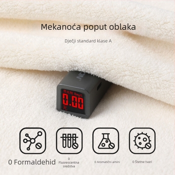 Drizzle antibakterijski ručnik od koralnog flisa za lice i kosu – mekan, upija, nježan prema koži, kućna uporaba