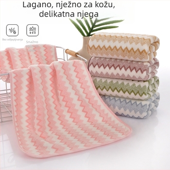 Kupaonski ručnik od koralnog flisa sa rubnim koralnim velurom, visoko gusto warp-knit tkanina, 150d vlakno, težina 100–120 g