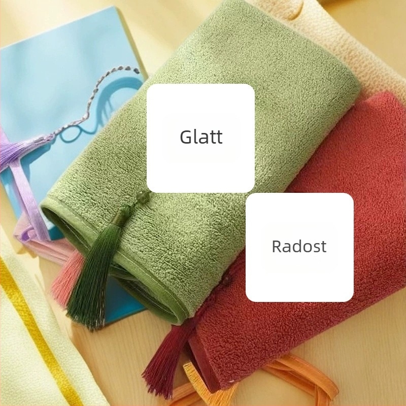 Ručnik s resicama od koralnog flisa, 150d, 80–100 g, vezenje i obična tkanina, prilagodba