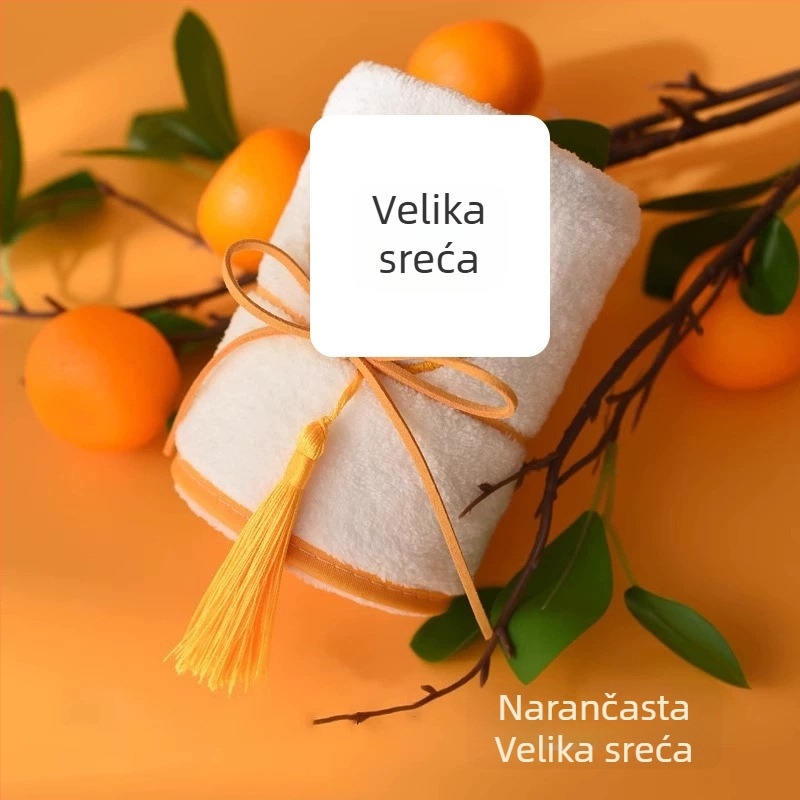 Ručnik s resicama od koralnog flisa, 150d, 80–100 g, vezenje i obična tkanina, prilagodba