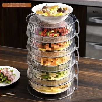 Višeslojni PET kuhinjski organizator s izolacijom i zaštitom od prašine za povrće i ostatke hrane
