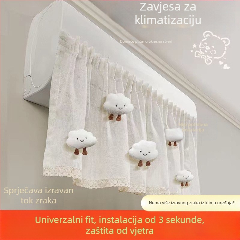 Navlaka za klima uređaj - Kimhome, pamuk i lan, jednostavan stil