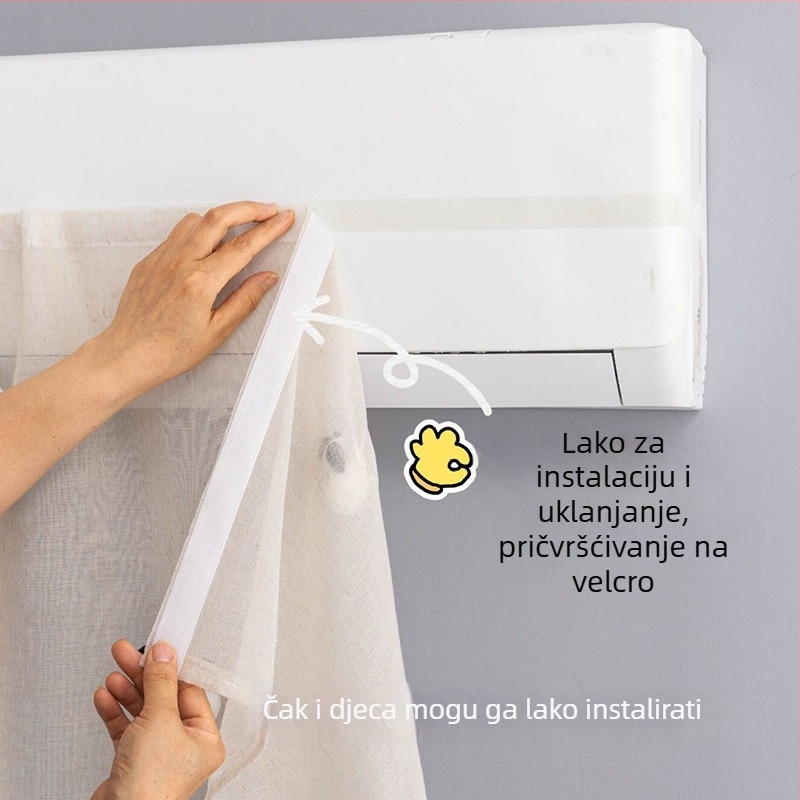 Navlaka za klima uređaj - Kimhome, pamuk i lan, jednostavan stil