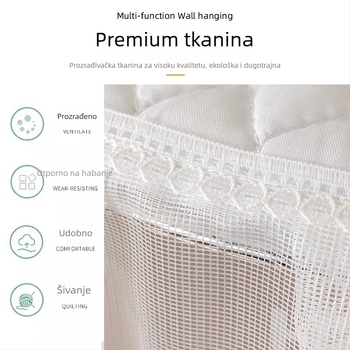 Poklop za klima-uređaj – okrugli čipkasti vez, univerzalni, moderni minimalistički stil