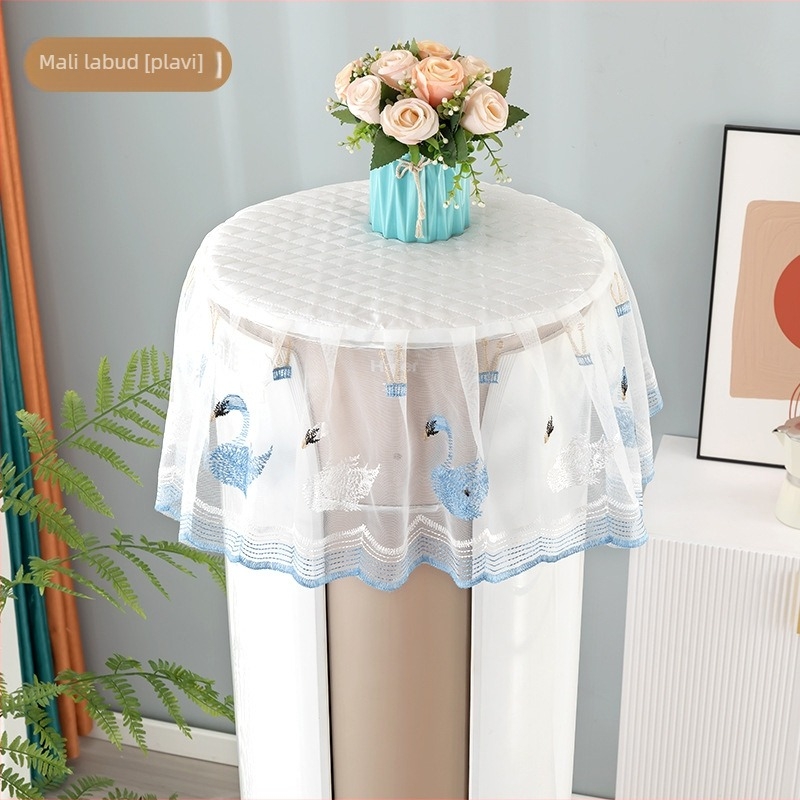 Poklop za klima-uređaj – okrugli čipkasti vez, univerzalni, moderni minimalistički stil