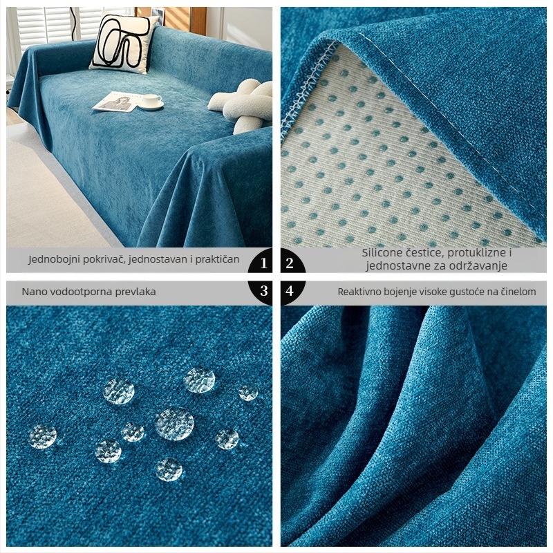 Chenille navlaka za kauč – marka Jinna dunyang, minimalistički stil, prilagodljivo