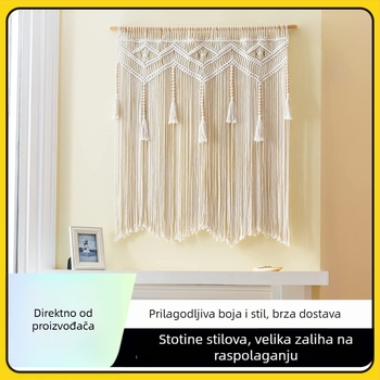 Boemski stil gobelenska zavjesa za vrata, ručno pleteni pamuk gobelen, kućni dekor