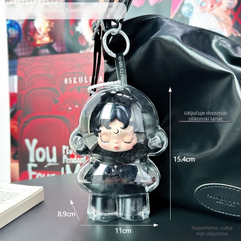 Zaštitno kućište Skullpanda treće generacije za Bubble Mart, akril, japanski stil, Jimujia