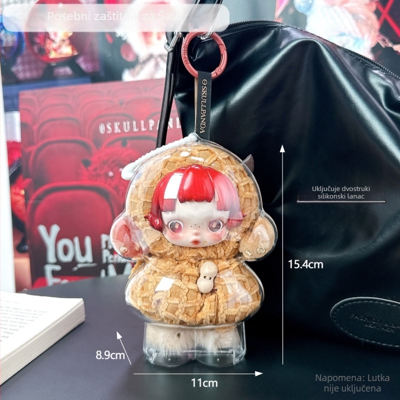 Zaštitno kućište Skullpanda treće generacije za Bubble Mart, akril, japanski stil, Jimujia