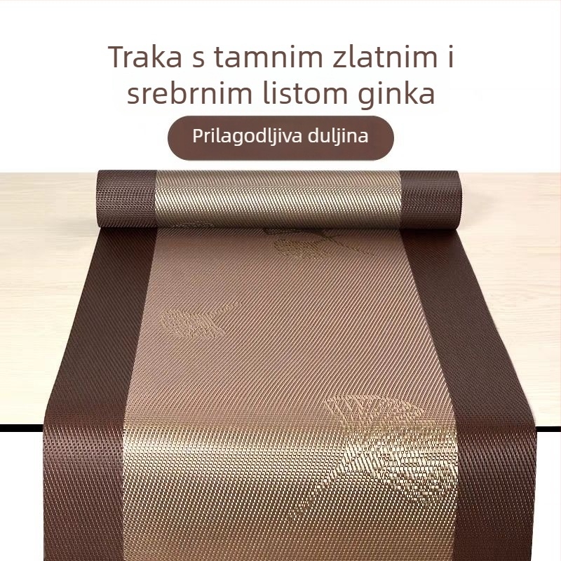 Stolni runner u novom kineskom stilu – PVC materijal, vodootporan, uzorak kineskog stila, prilagodljiv