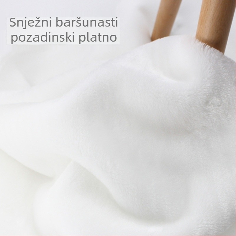 Pozadinska tkanina za fotografiju s plišastom teksturom, proljeće i jesen, moderni minimalistički stil, drugi tip deke, drugi materijal