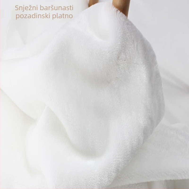 Pozadinska tkanina za fotografiju s plišastom teksturom, proljeće i jesen, moderni minimalistički stil, drugi tip deke, drugi materijal