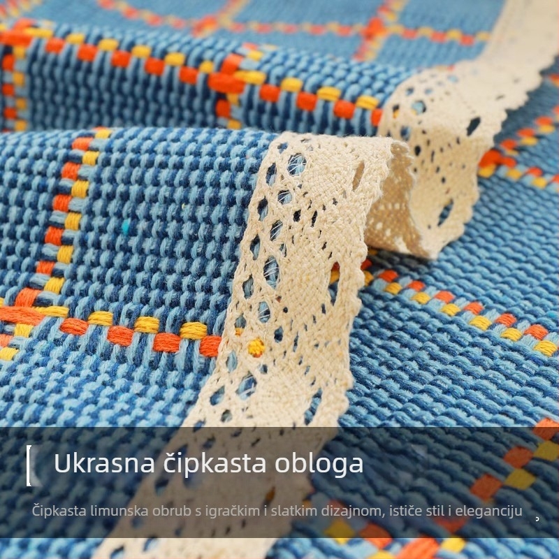 Stolni runner od tkanine, geometrijski uzorak, moderni minimalistički stil (pravokutni oblik, zaštita od opeklina i izolacija topline)