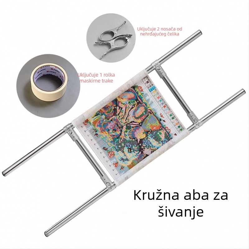 Okvir za križićno izradu od nehrđajućeg čelika, podesiv