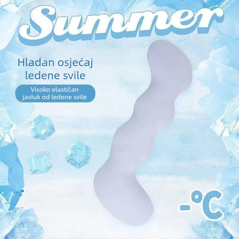 Dugi jastuk Ice Silk za djevojke, jastuk za spavanje na bok, podrška za noge, jastuk za dnevni boravak, ljeto