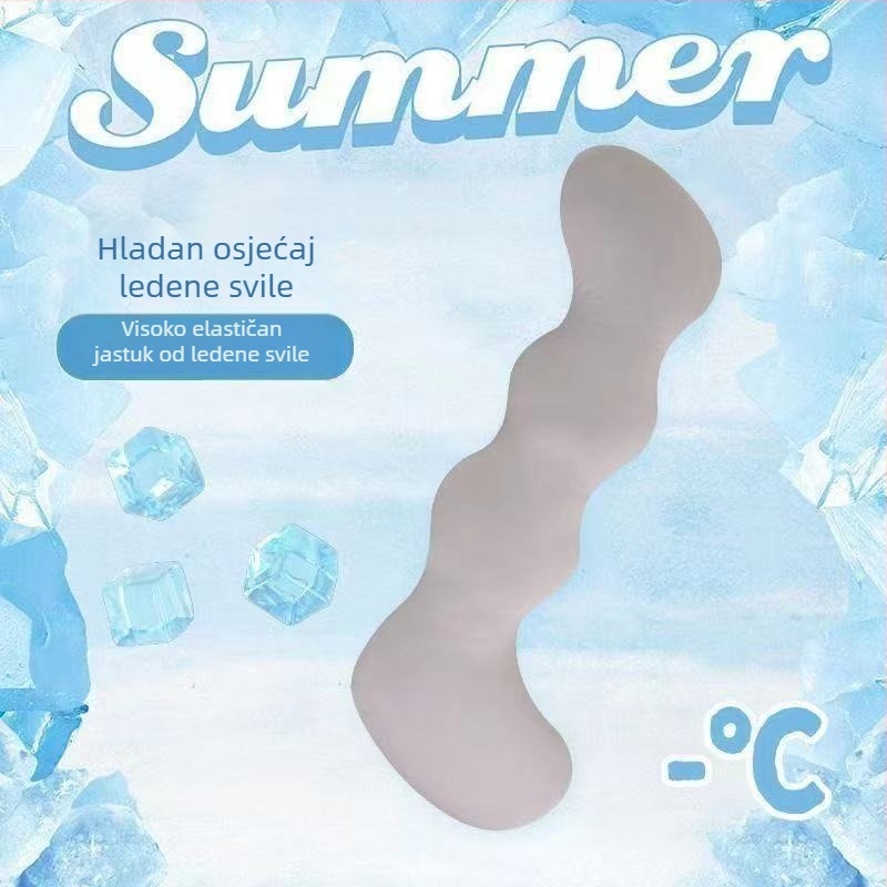 Dugi jastuk Ice Silk za djevojke, jastuk za spavanje na bok, podrška za noge, jastuk za dnevni boravak, ljeto