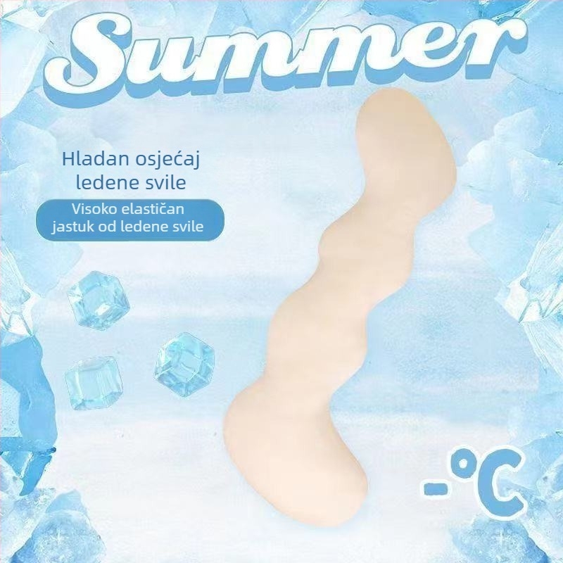 Dugi jastuk Ice Silk za djevojke, jastuk za spavanje na bok, podrška za noge, jastuk za dnevni boravak, ljeto
