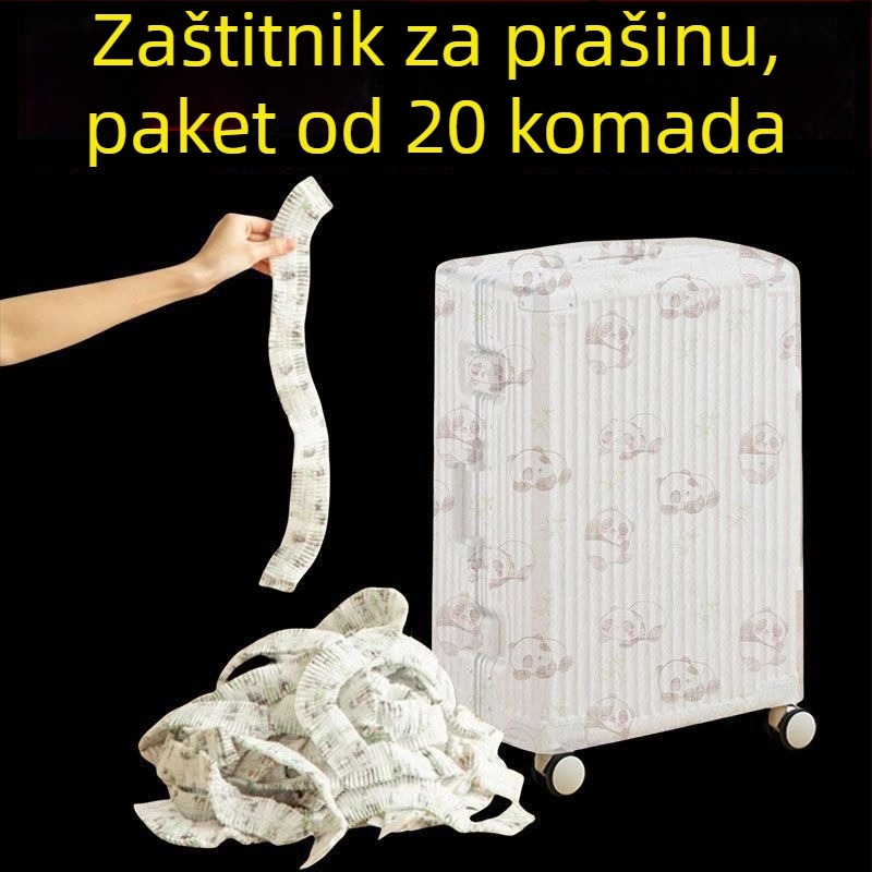 Navlaka za prtljagu protiv prašine, univerzalna, jednokratna, netkani materijal, vodootporna zaštita za putovanja