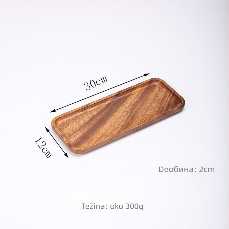 Japanski stil pločica od orahovog drveta, kvadratnog oblika, polirana površina, mogućnost otiska logotipa