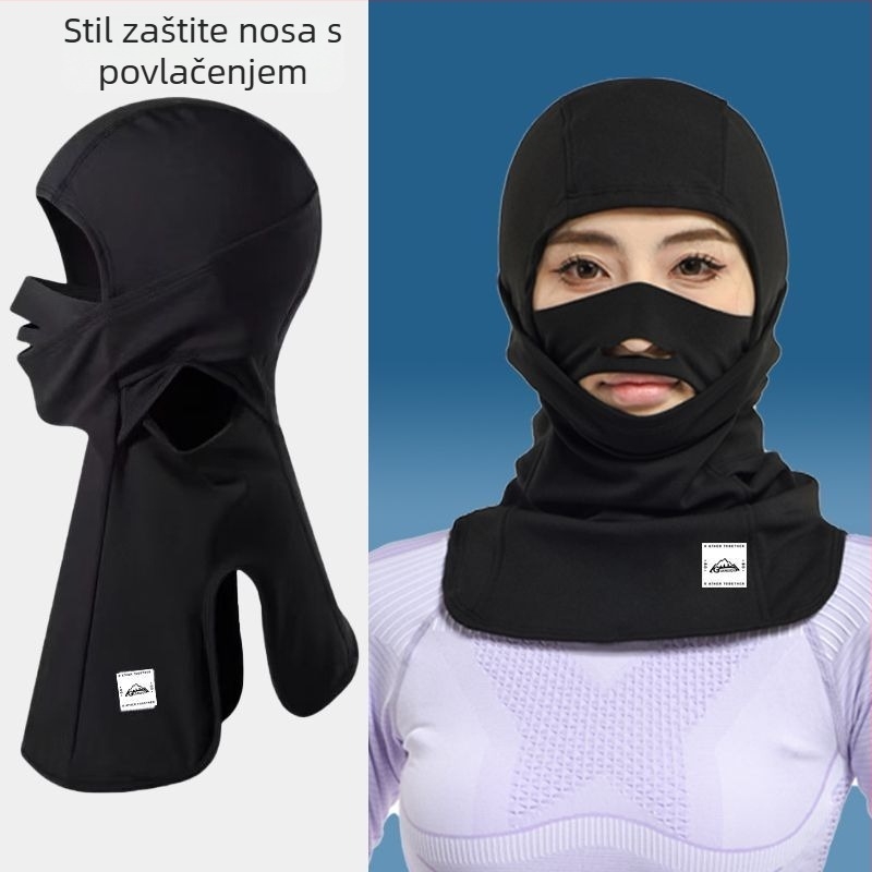 LAKETON maska za skijanje za zaštitu lica – flis podstava, brzo se suši