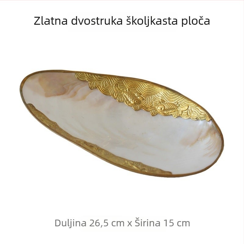 Duboka posuda za pohranu nakita i kozmetike, kostno porculan, nepravilnog oblika, površina od jednog komada, moderni minimalistički stil
