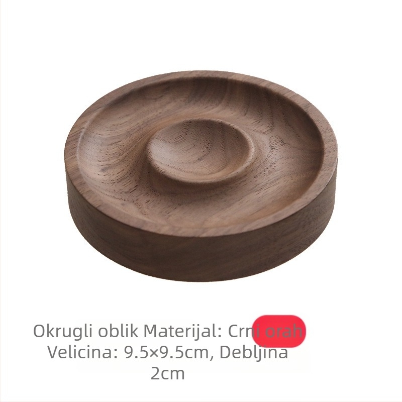 Drveni stalak za narukvice – masivno drvo, dvostruki sloj, umjetnički stil