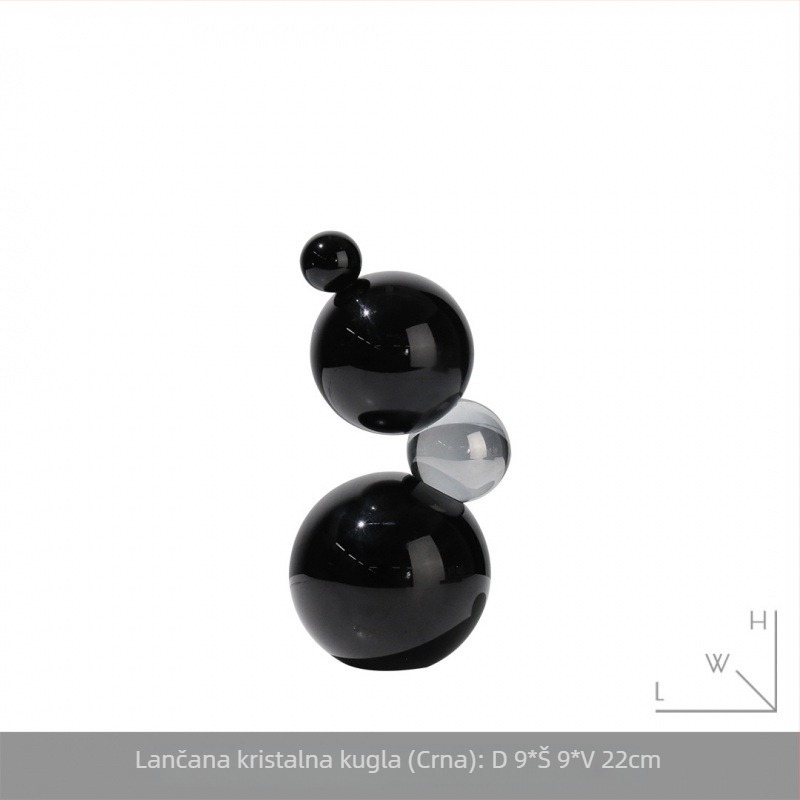 Dekorativna figurica za TV ormarić u dnevnom boravku, crtani likovi slatko — K9 kristalno staklo, moderni stil, bez prilagođavanja, marka by the south