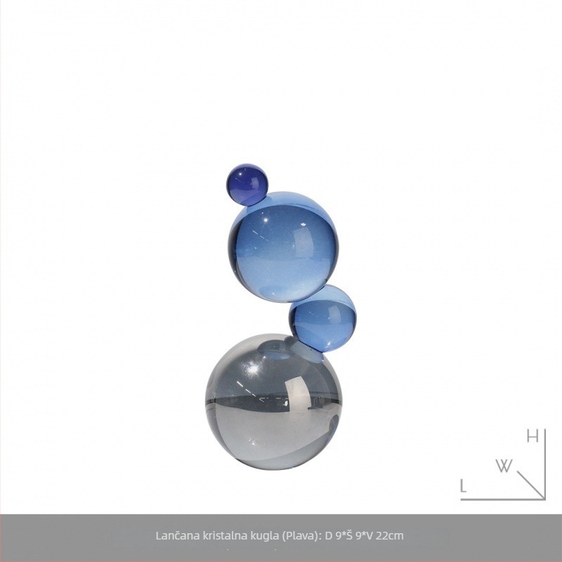 Dekorativna figurica za TV ormarić u dnevnom boravku, crtani likovi slatko — K9 kristalno staklo, moderni stil, bez prilagođavanja, marka by the south