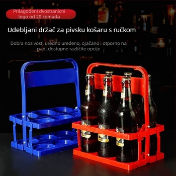 Bo Dian plastični pivski stalak, sklopivi, prenosni za bar/KTV, s logom