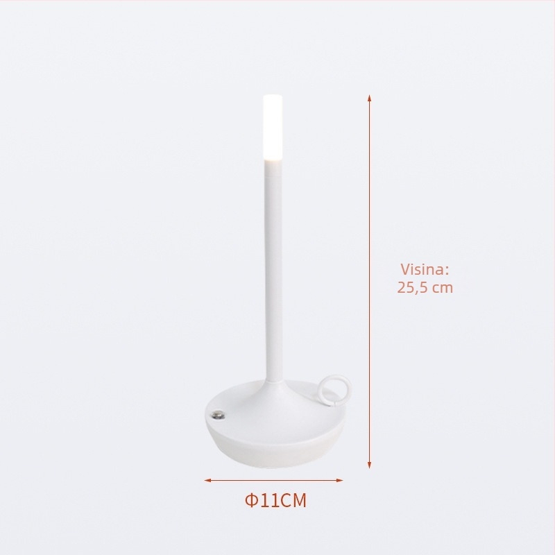 Metalna stolna svjetiljka nordijskog stila, punjiva, dodirni prekidač, model A31, Beale