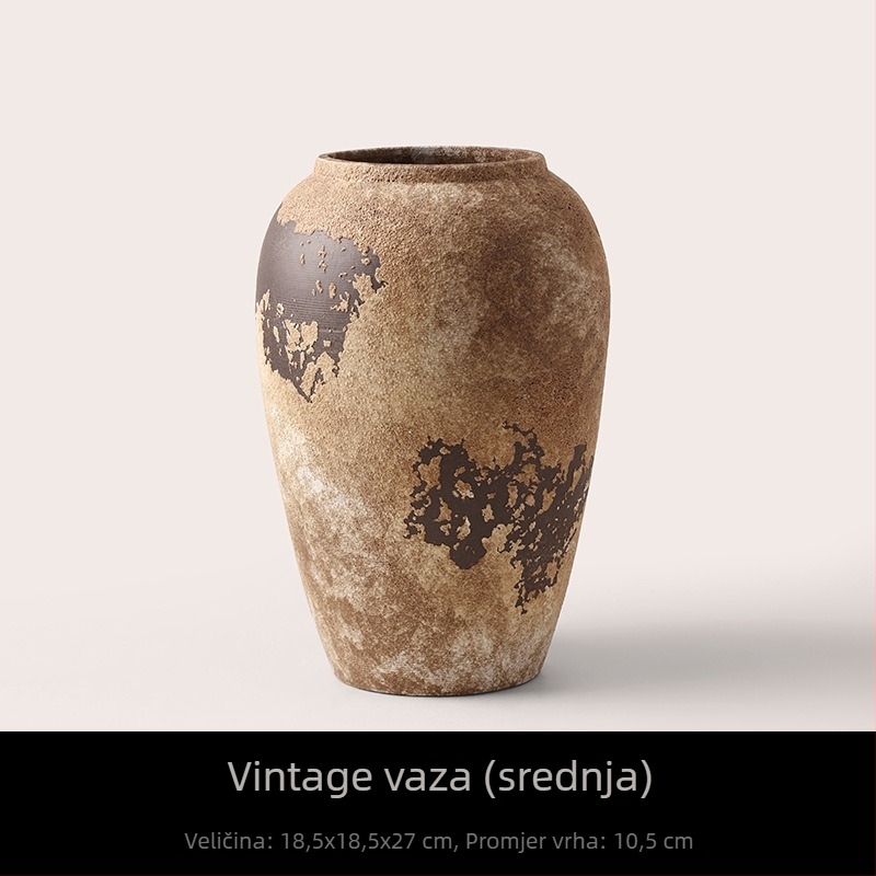 Keramička vaza, marka Bhm, stil Wabi-Sabi, dekor za dnevni boravak, spremno za dar za vjenčanja, rođendane, završetak studija i useljenje
