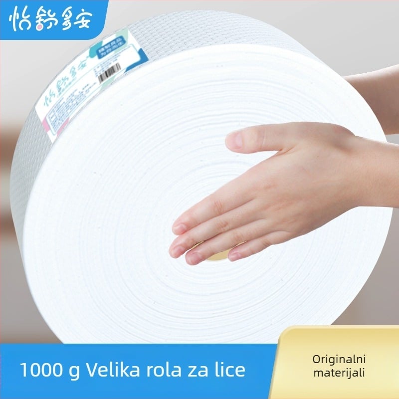 Jednokratna krpa za lice za kozmetički salon, od biljnih vlakana, tkanina s običnim prepletom