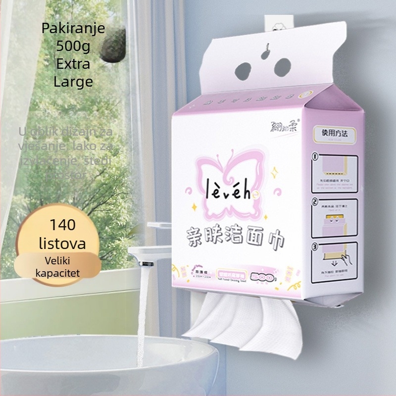 Jednokratna maramica za lice u rolni - 100% viskozna, vlakna viskozna, ravno pređa, prilagodljivo, sadržaj glavnog sastojka 100%