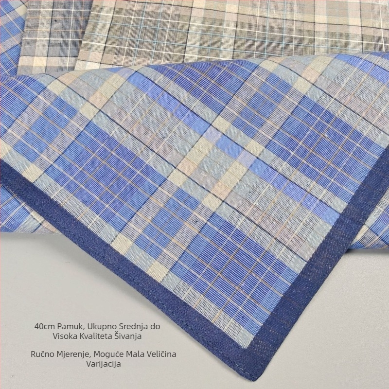 Yan su xing pamukni rupčić za nos, klasičan tamno karirani uzorak, 17 g