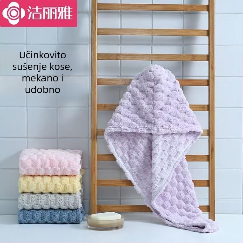 Grace kapa za sušenje kose od coral fleecea, mekana, visoko upijajuća i brzo suši, za muškarce i žene, kućna upotreba, uzorak kornjače
