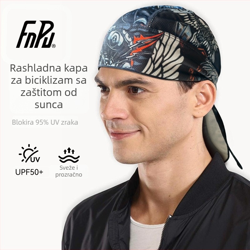 Afsa Piračka kapa za četiri sezone - Upija znoj, Prozračna, Lagana, Brzo sušeća zaštita od sunca, Unisex