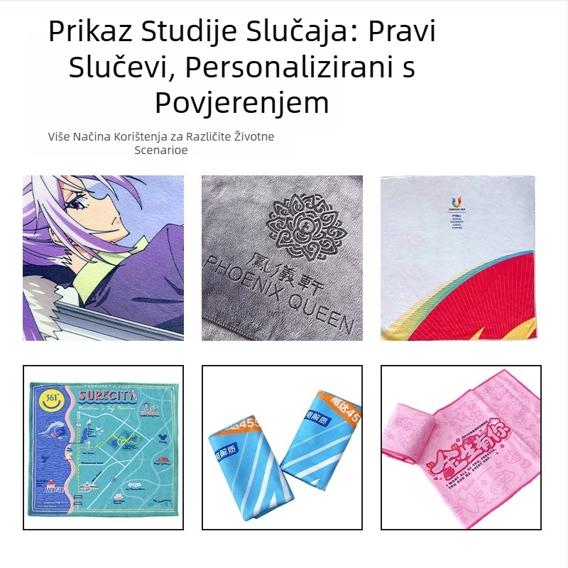 Mikrovlaknasti sportski ručnik za brzo sušenje i upijanje znoja, za jogu, fitness i plažu – moguć prilagođeni logo, vezenje, tisak, izrezani velur, 200–300 g/m²