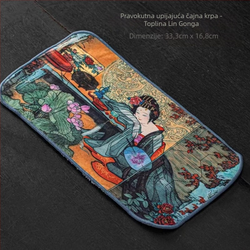 Mingquan kuhinjska krpa od platna, apsorbirajuća, moderni minimalistički stil, premium kvaliteta