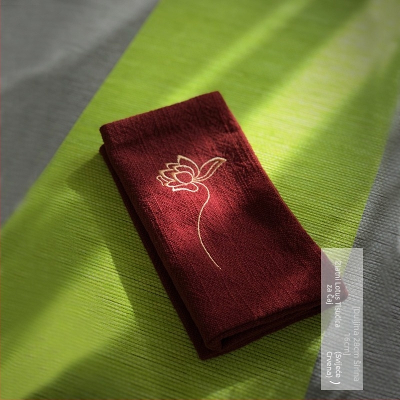 Čajna krpa - Materijal: svila cvjetova; Upijajuća, Bez logotipa, Univerzalni stil, Prvoklasna kvaliteta