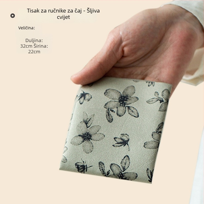 Čajna krpa • Velur od kože jelena • Brand: Sheng boyan • Novi kineski stil • Pušteno 2025