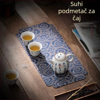 Čajna podloga od tkanine, debela i vodootporna, japanski stil