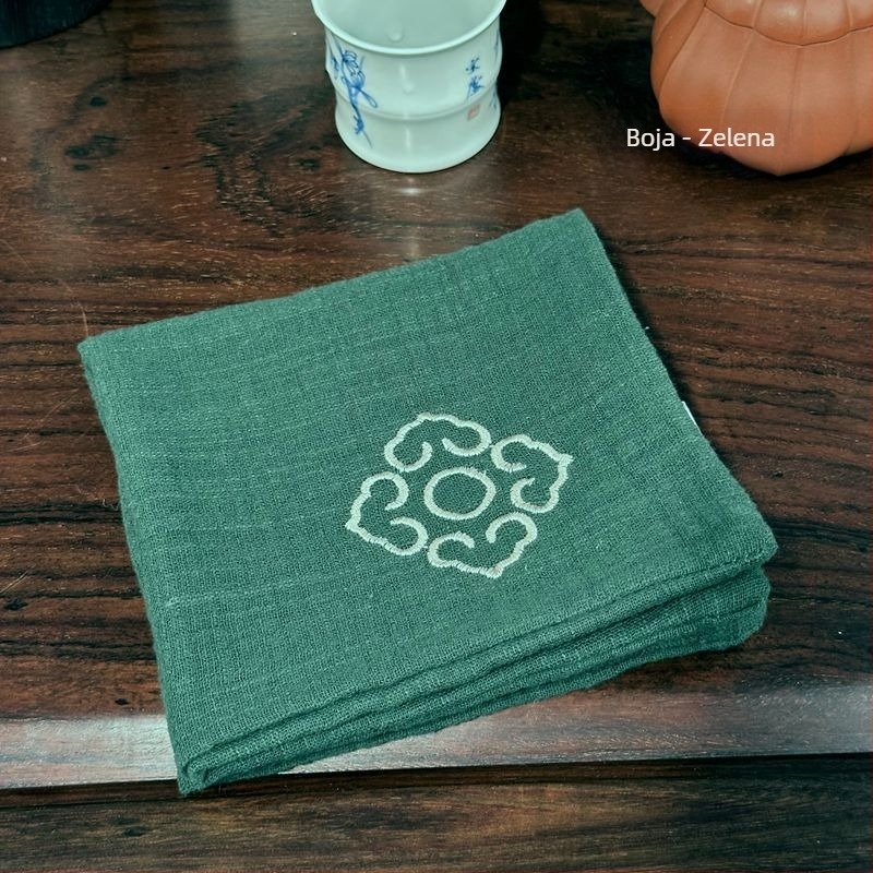 Čajna krpa od čistog pamuka, šivena, slub vlakna, 260 g, visoka apsorpcija 5–10 s