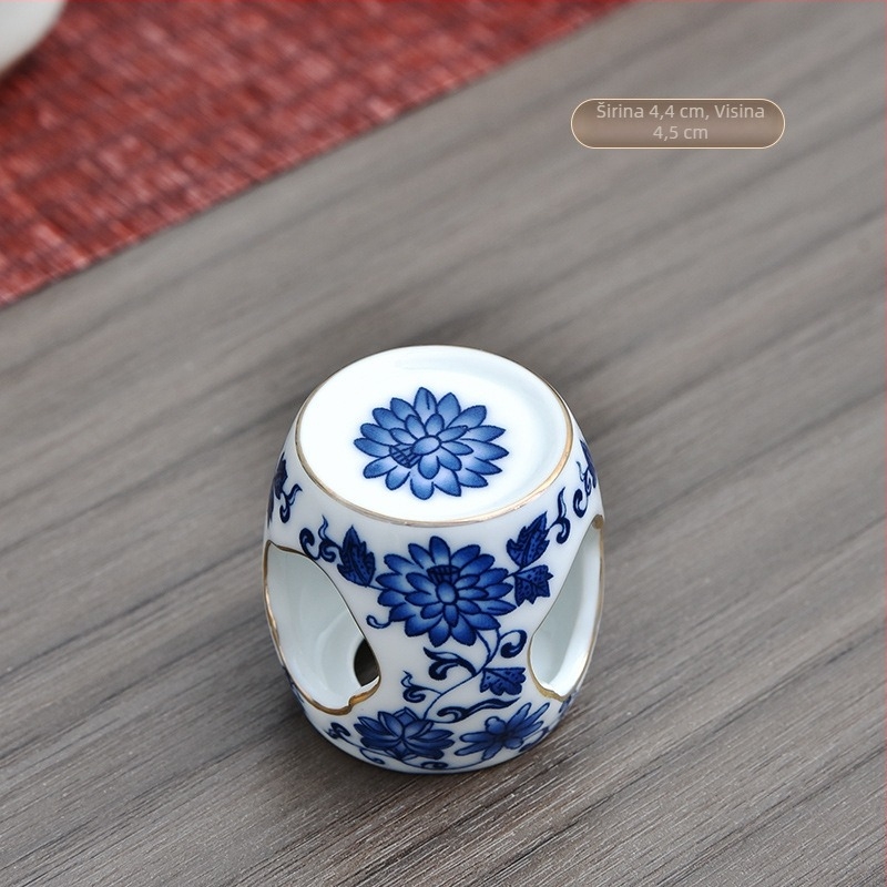Porcelanski dodaci za čajnu ceremoniju – držač poklopca čajnika i podmetač za šalice, porijeklo Quanzhou, ljeto 2021, novi kineski stil, težina 0.1