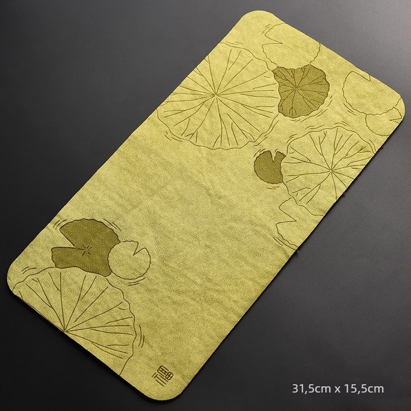 Platnena podloga za čaj s otisnutim logotipom, u OPP vrećici