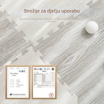 Penu puzzle podloga za igru, kvadratna, prugasti uzorak, dnevni boravak