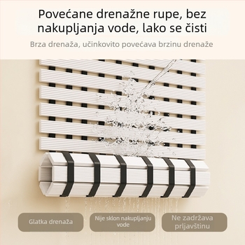 Sklopiva protuklizna prostirka za kupaonicu od PVC-a, kvadratnog oblika, jednobojna, vodootporna