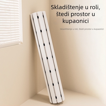 Sklopiva protuklizna prostirka za kupaonicu od PVC-a, kvadratnog oblika, jednobojna, vodootporna