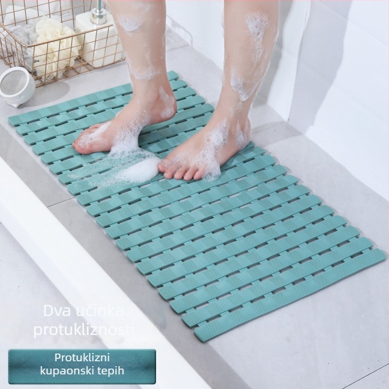 Kupaonska protuklizna prostirka od PVC, kvadratnog oblika, periva, modernog minimalističkog stila